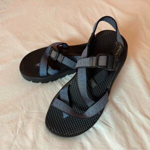 Chaco Women's Strappy Black and Blue Sandals